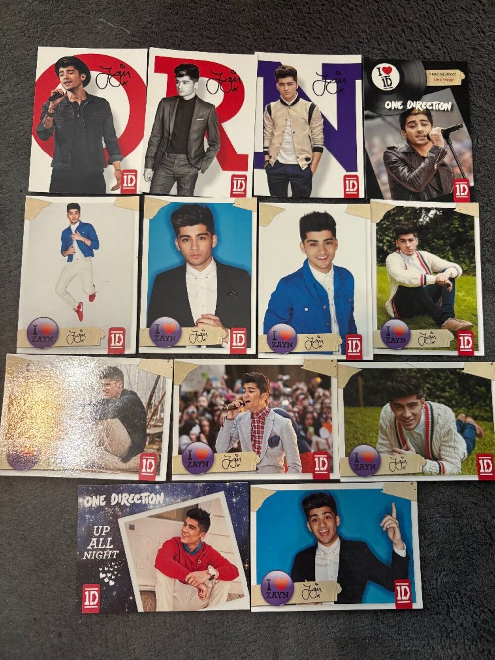 Zayn Malik Bundle One Direction Trading Cards by Panini